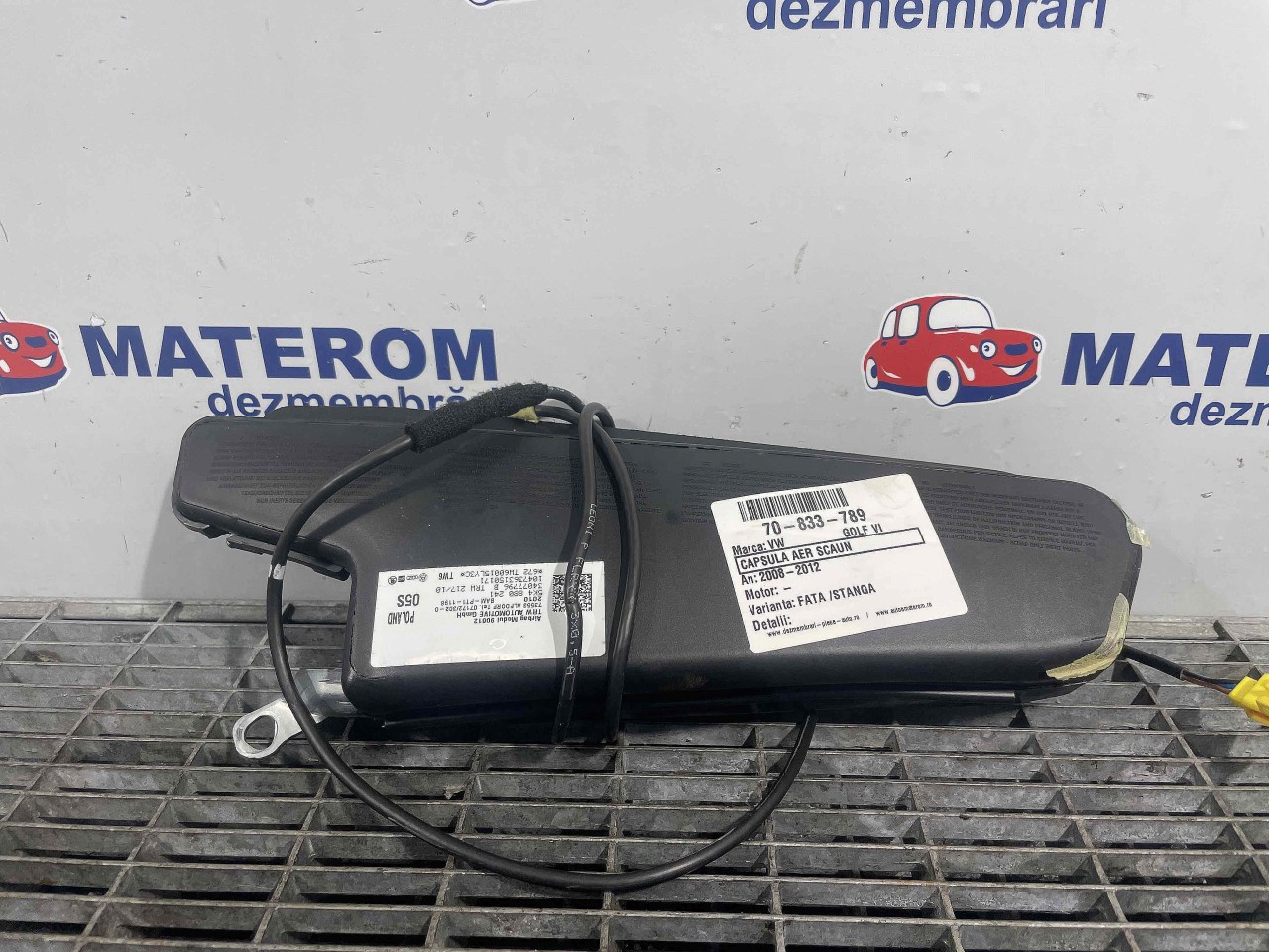 CAPSULA AER SCAUN VW GOLF VI GOLF VI - - (2008 2012)
