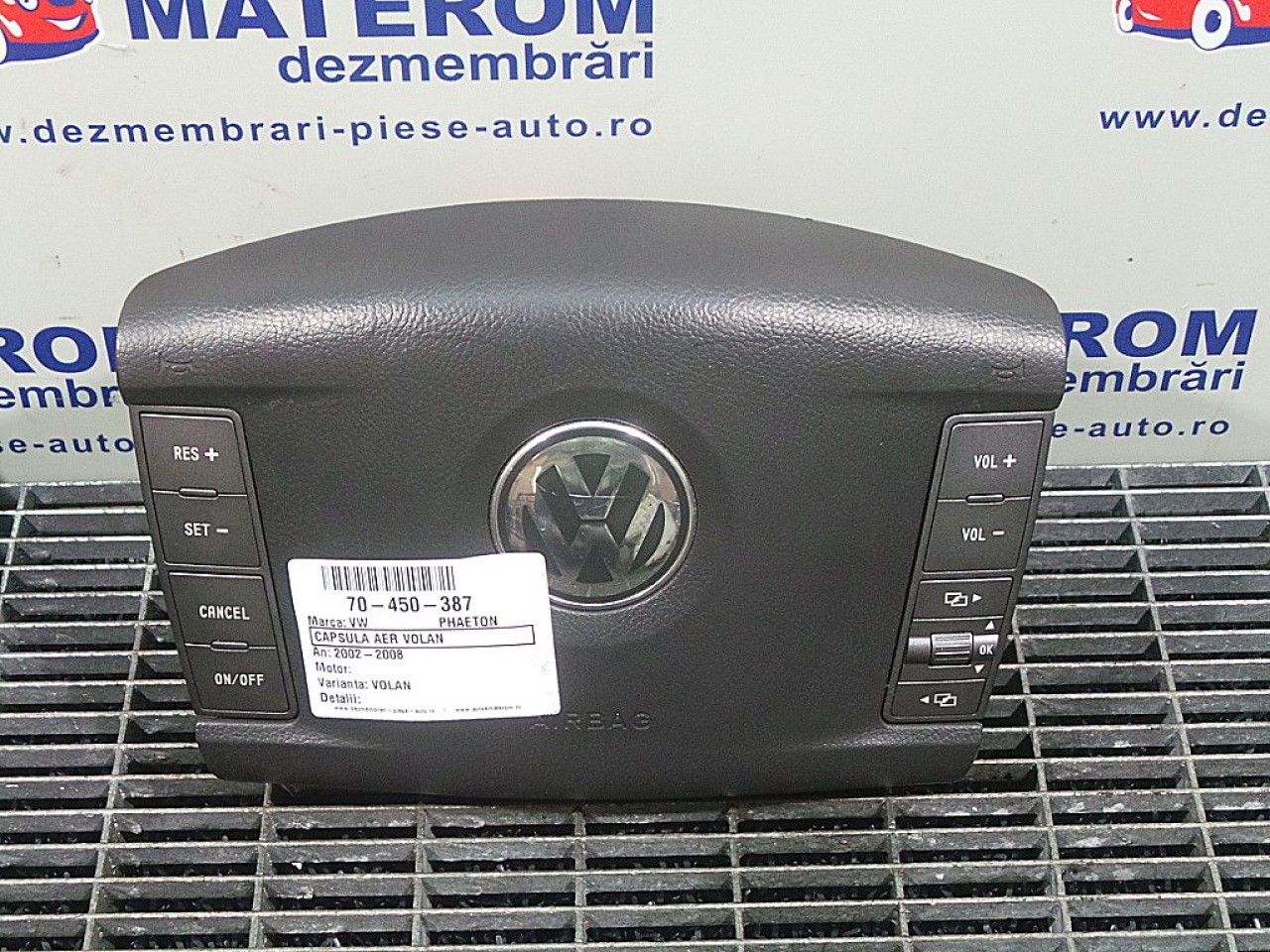 CAPSULA AER VOLAN VW PHAETON PHAETON - - (2002 2010)