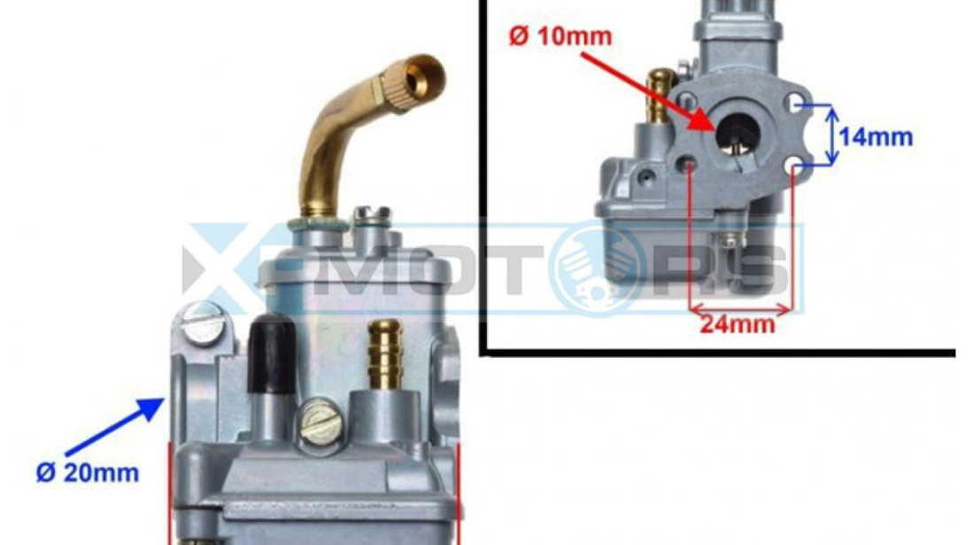 Carburator moped Puch, KTM, Sachs, Hercules - 10mm - WM Moto - Calitatea 1