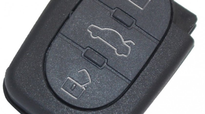 Carcasa cheie auto AU-115, parte inferioara cu 3 butoane compatibil cheie briceag Audi