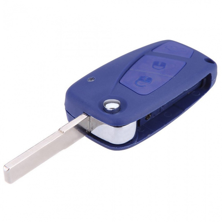Carcasa Cheie Briceag Fiat Stilo 3 Butoane Albastra CFI 002