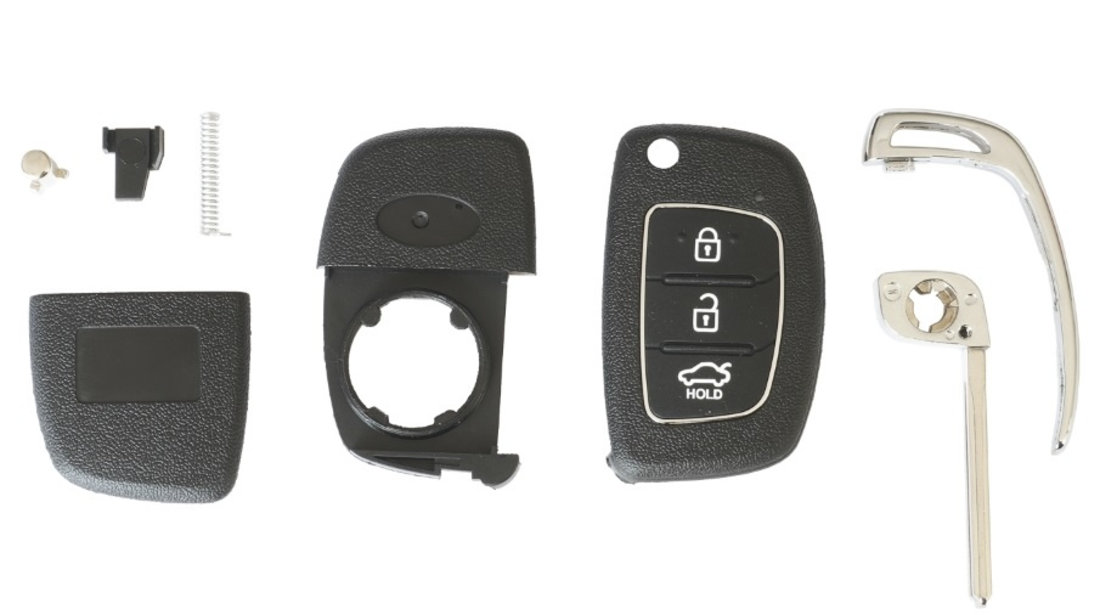 Carcasa Cheie Contact Pentru Hyundai I20 / I30, 3 Butoane, Cu Cheie Akonen 004HY007