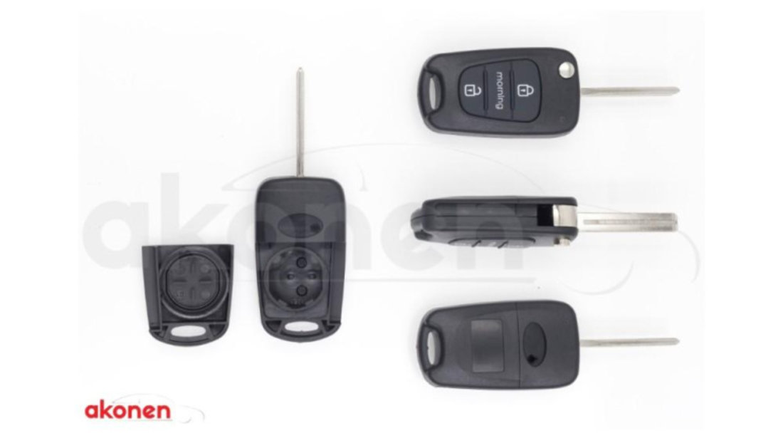 Carcasa cheie contact pentru kia ceed / ceed pro / morning / picanto / sportage, 3 butoane, cu cheie UNIVERSAL Universal #6 004KI002