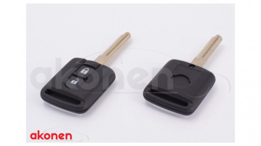 Carcasa cheie contact pentru nissan juke / micra / navara / qashqai / x-trail, 2 butoane, cu cheie UNIVERSAL Universal #6 004NI003