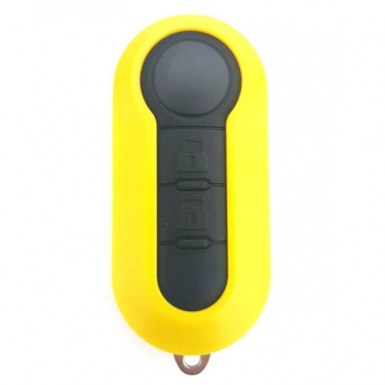 Carcasa Cheie Fiat 2 Butoane Briceag Galbena CFI 021