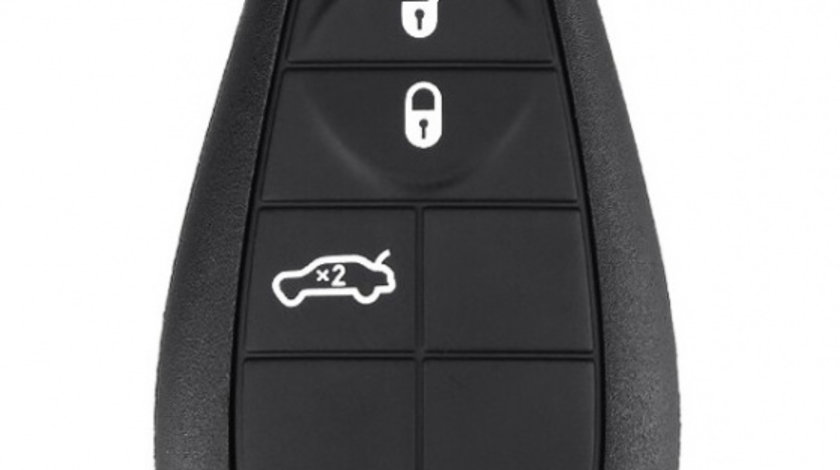 Carcasa Cheie Jeep 3+1 Buton Panica Negru CJE 009