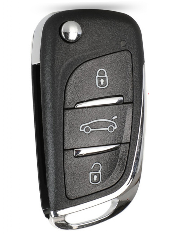 Carcasa Cheie Peugeot, 3 Butoane, Cu Loc Pentru Baterie CPE 056