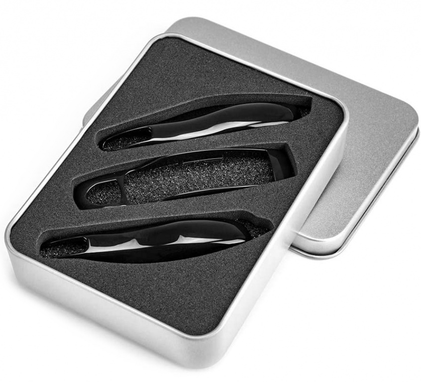 Carcasa Cheie Porsche Cayenne 2 92A 2011-2015 Set 3 Buc Negru Piano
