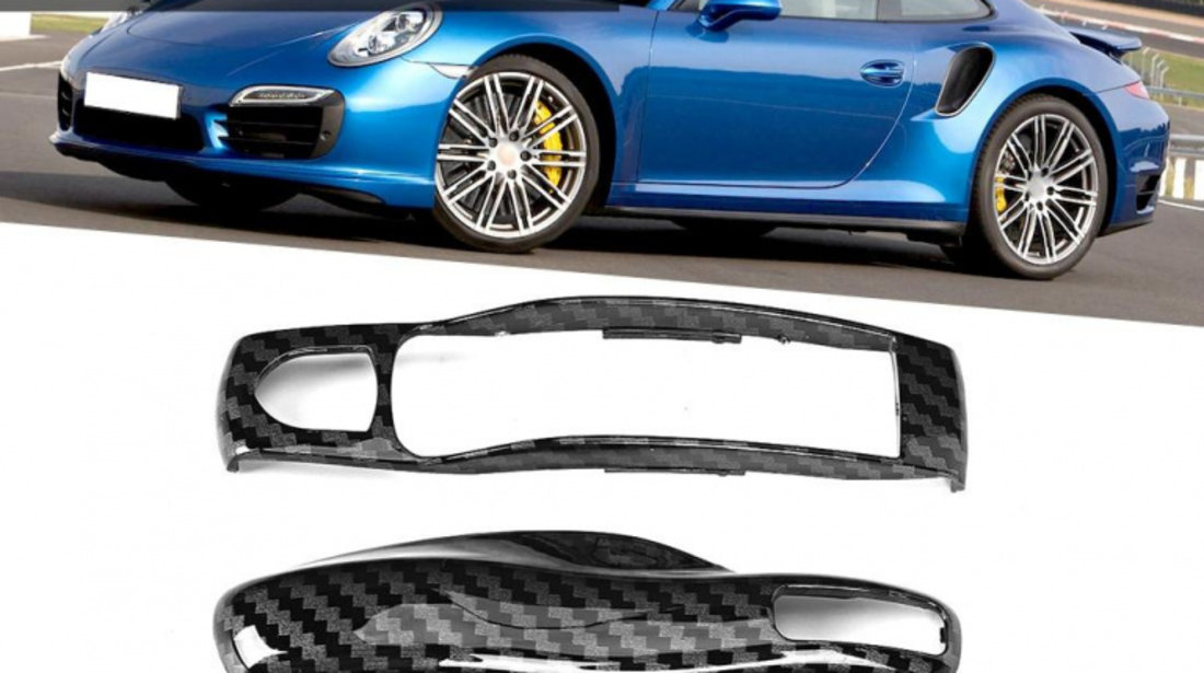 Carcasa Cheie Porsche Cayman 981 2013-2015 Set 3 Buc Carbon