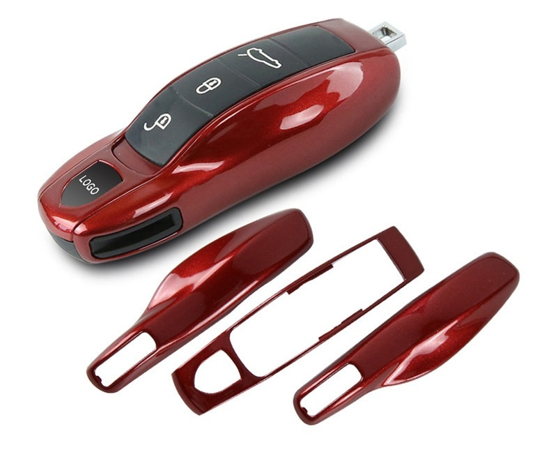 Carcasa Cheie Porsche Set 3 Buc Rosu Carmine