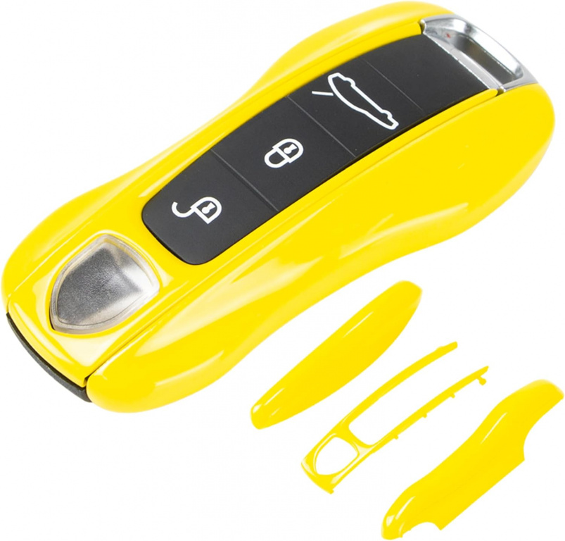 Carcasa Cheie Porsche Taycan 2020→ Model Nou Set 3 Buc Galben 8053