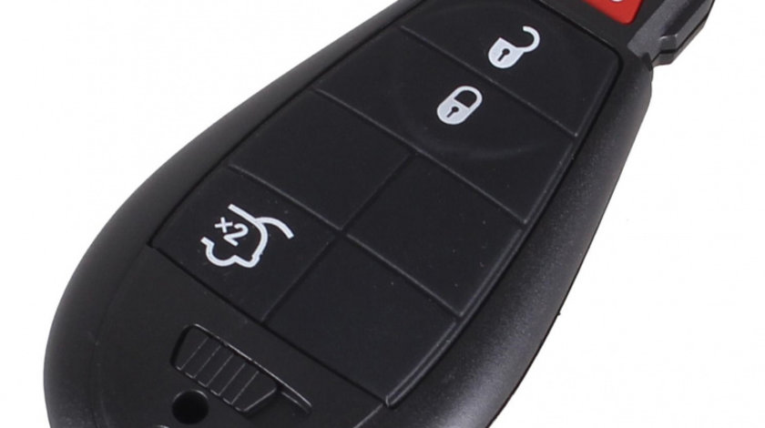 Carcasa Cheie Smartkey Jeep 3 Butoane +1 Buton Panica Negru CJE 008