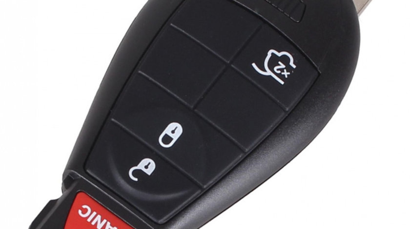 Carcasa Cheie Smartkey Jeep 3 Butoane +1 Buton Panica Negru CJE 008