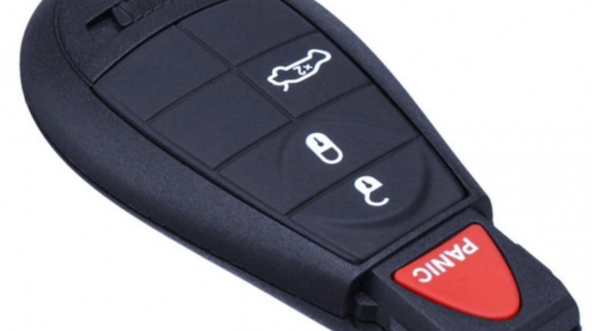 Carcasa Cheie Smartkey Jeep 3 Butoane + Buton De Panica Rosu CJE 006