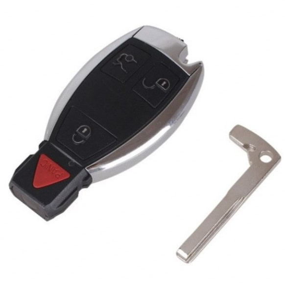 Carcasa Cheie Smartkey Mercedes Benz 3 But Cu Buton Panica CME 015