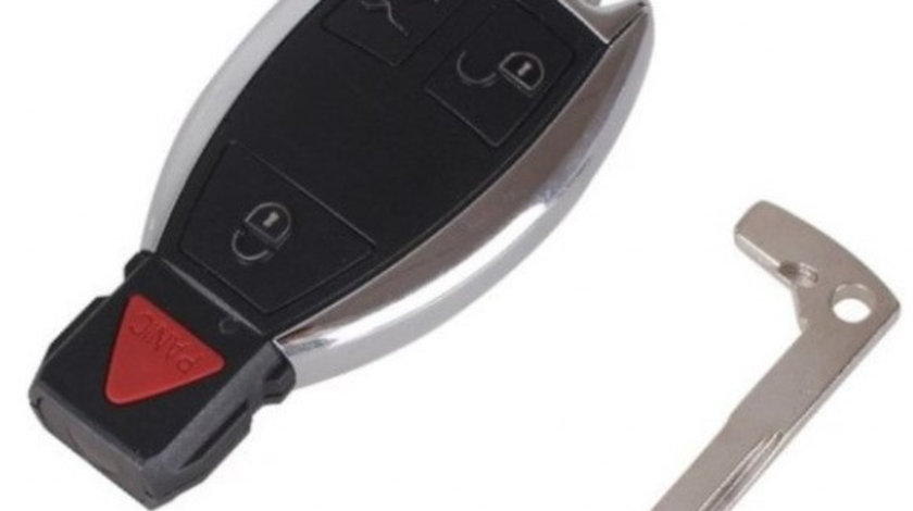 Carcasa Cheie Smartkey Mercedes Benz 3 But Cu Buton Panica CME 015