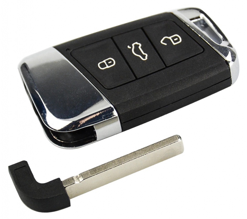 Carcasa Cheie Volkswagen Briceag B8 3 Butoane Cu Lamela CVW 065