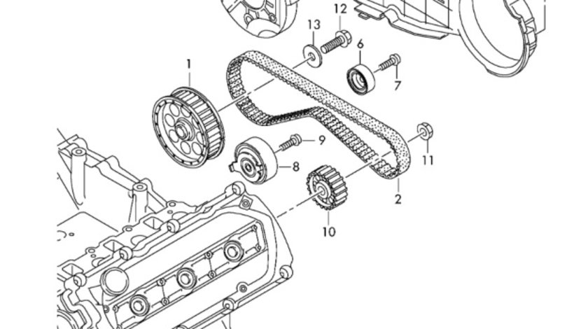 Carcasa distributie Audi A4 B8 2.7 TDI CGK OEM 059109123AD