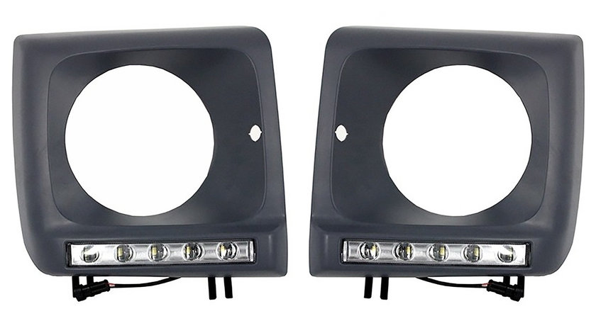 Carcasa faruri cu Lumini de zi dedicate LED DRL Mercedes G-class W463 (1989-Up) G65 AMG Design Chrom