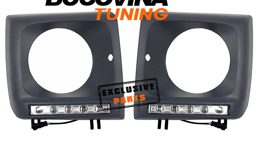 Carcasa faruri cu Lumini de zi dedicate LED DRL Mercedes W463 G-Class (dupa 1989) G65 AMG Design