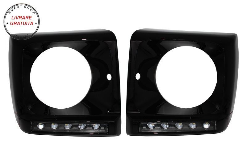 Carcasa faruri cu Lumini de zi dedicate LED DRL Mercedes G-class W463 (1989-2012) - livrare gratuita