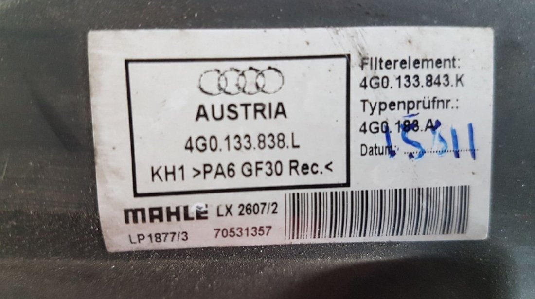 Carcasa filtru aer audi a6 4g c7 2.0 tdi cglc 177 cai 4G0133838L