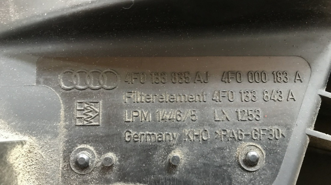 Carcasa filtru aer Audi A6 Av 2.0 TDI e A6 combi 2009 (4F0133835AJ)