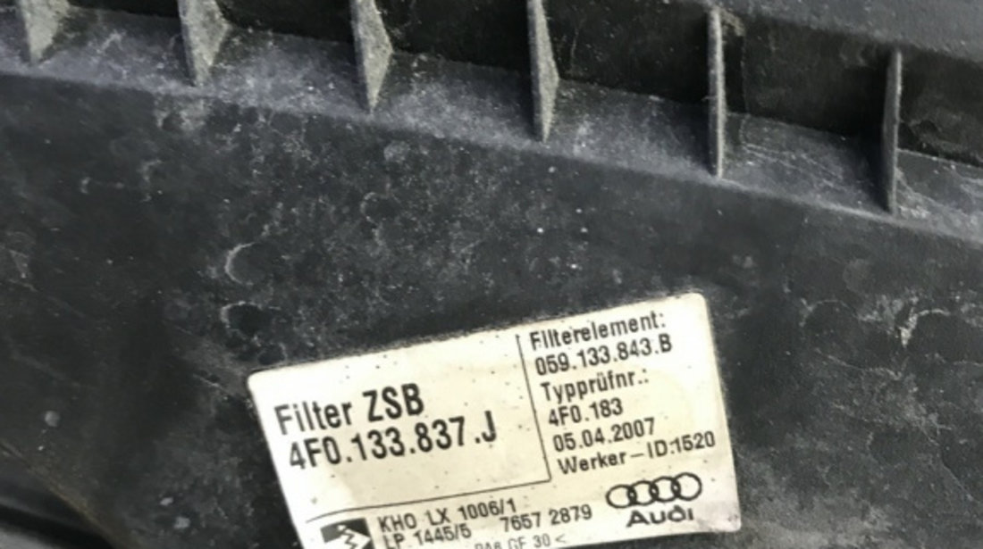 Carcasa filtru aer Audi A6 C6 , 3.0TDI Quattro, Automat combi 2007 (4F0133837J)