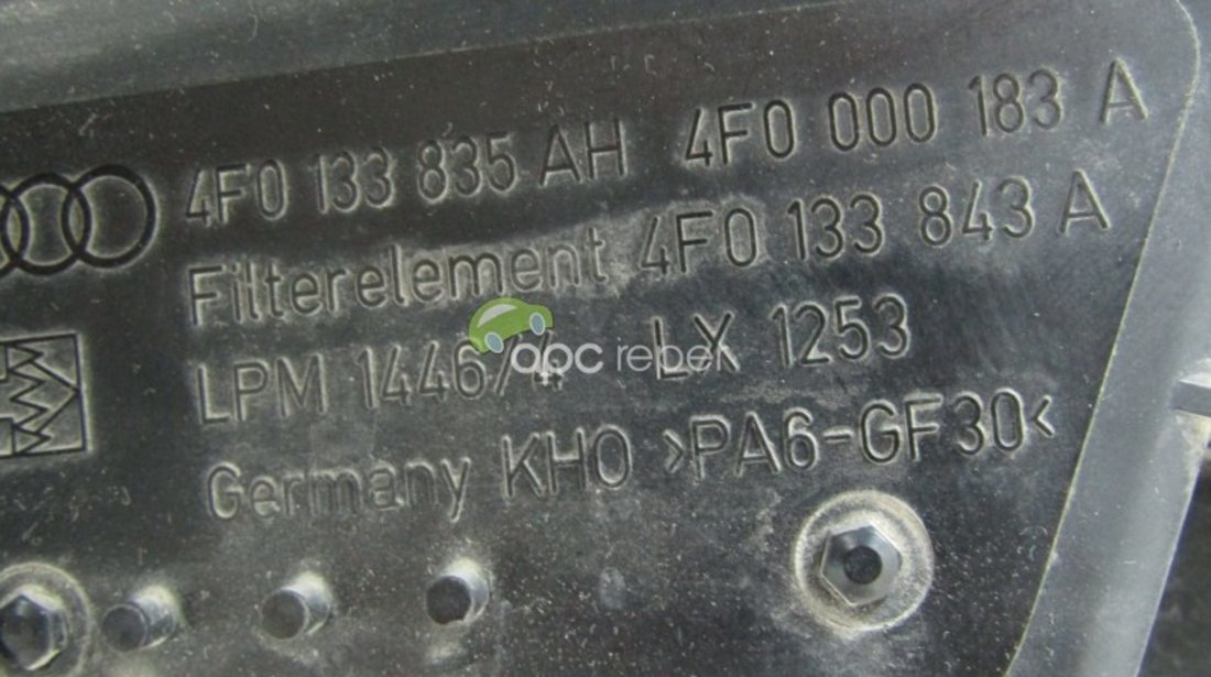 Carcasa filtru aer Audi A6 C6 4F 2.0 TDI - Cod: 4F0133835AH