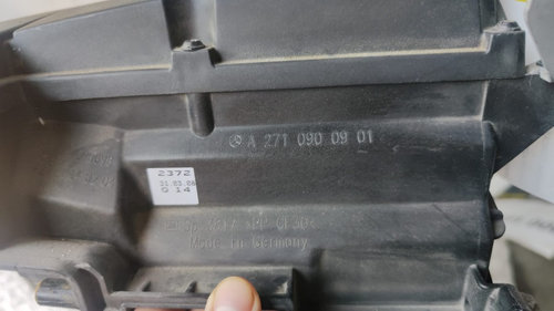 Carcasa filtru aer Mercedes C-Klass W204 1.8 ,cod motor M271950, transmisie automata ,an 2008 cod A2...