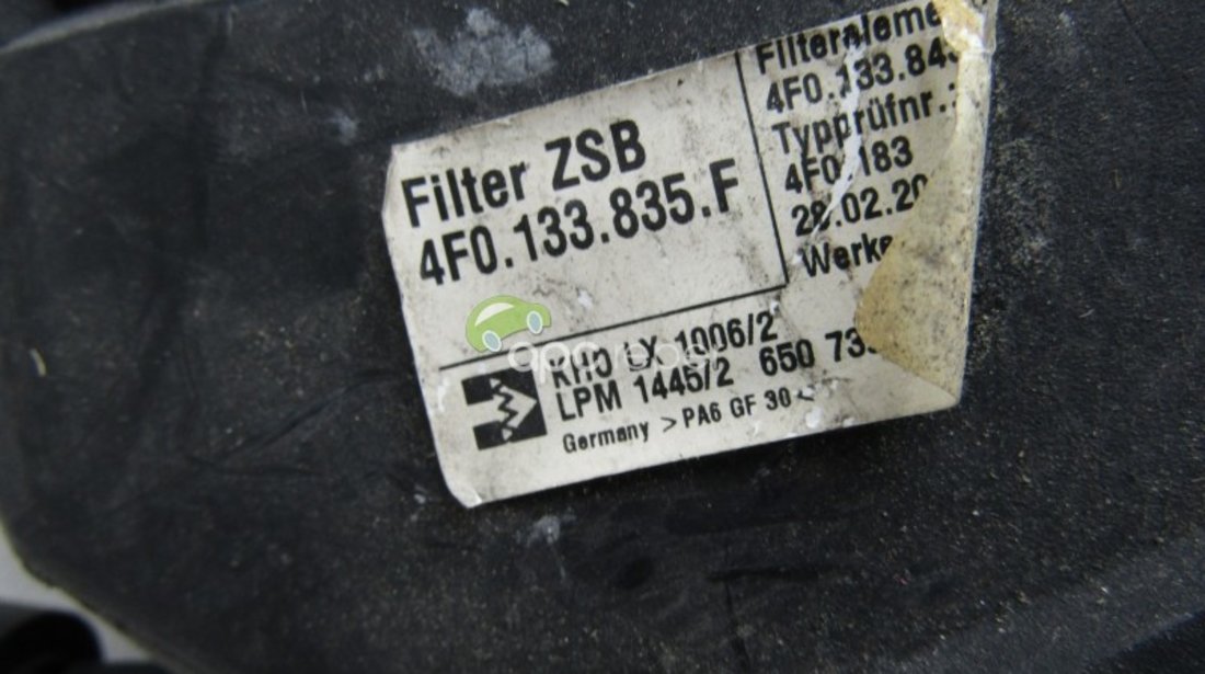Carcasa filtru aer Originala Audi A6 C6 (4F) 3.2 FSI - Cod: 4F0133835F
