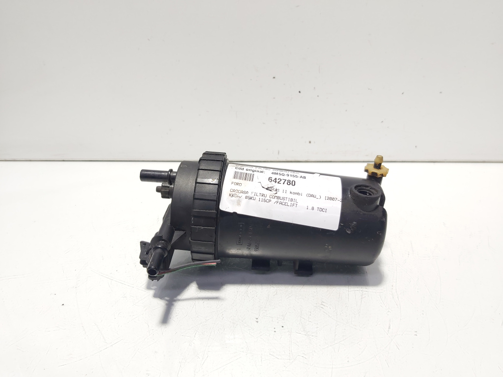 Carcasa filtru combustibil, cod 4M5Q-9155-AB, Ford Focus 2 Combi (DA), 1.8 TDCI, KKDA (id:642780)
