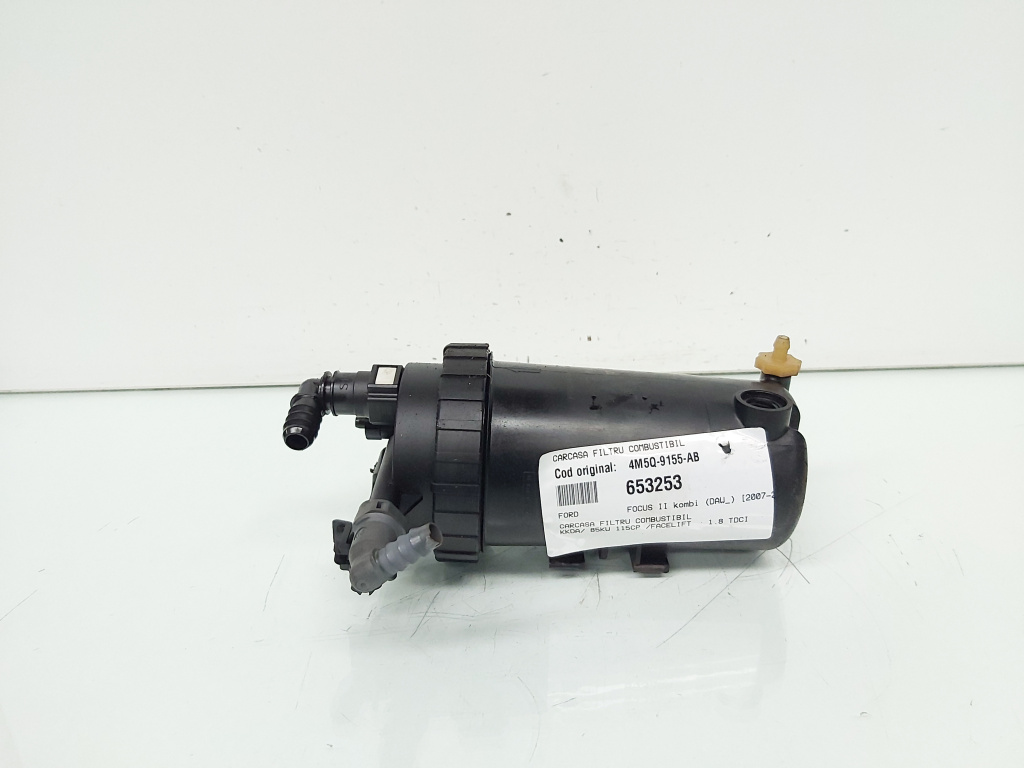 Carcasa filtru combustibil, cod 4M5Q-9155-AB, Ford Focus 2 (DA), 1.8 TDCI, KKDA (id:652353)