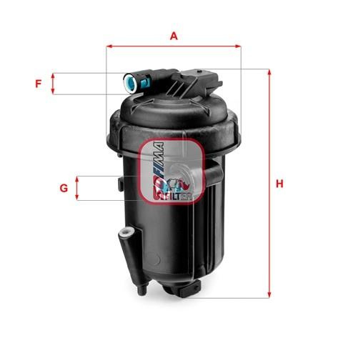Carcasa filtru combustibil Opel Antara 2006-2010 2.0 DIESEL; 2.0 D; 2.0 cdti SOFIMA S 5163 GC