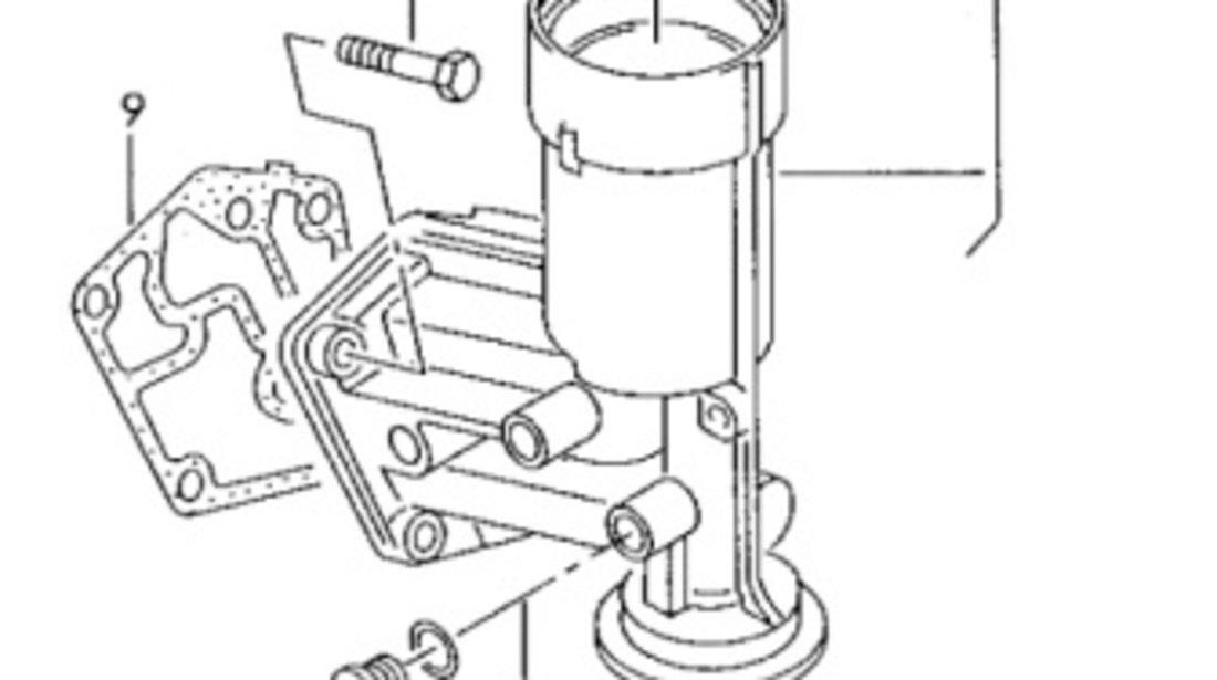 Carcasa filtru ulei 045115389J Vw Passat B6 2.0 TDI 2007 BMP OEM 045115389J