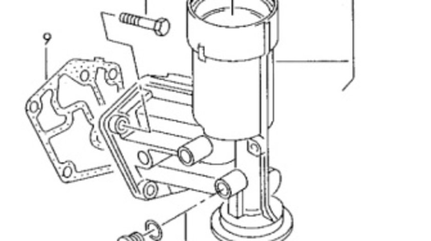 Carcasa filtru ulei 045115389J Vw Passat B6 2.0 TDI 2007 BMP OEM 045115389J