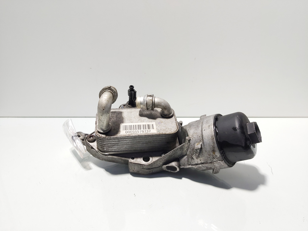 Carcasa filtru ulei cu racitor, cod GM55578737, Opel Insignia A Sedan, 2.0 CDTI, A20DTH (idi:674521)
