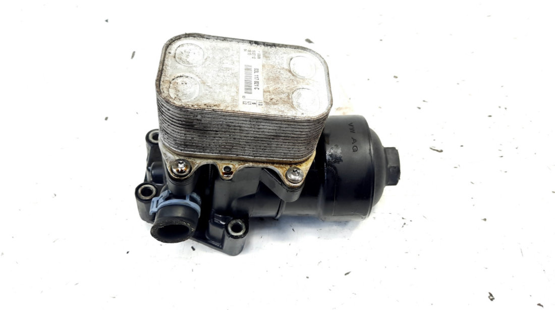 Carcasa filtru ulei cu racitor ulei, 03L115389C, 03L117021C, Skoda Octavia 2 Combi (1Z5) 1.6 TDI, CAY (id:532949)