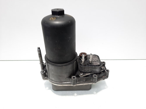 Carcasa filtru ulei cu racitor ulei, cod 4R8Q-6C711-BA, Land Rover Range Rover Sport (LS), 2.7 diese...