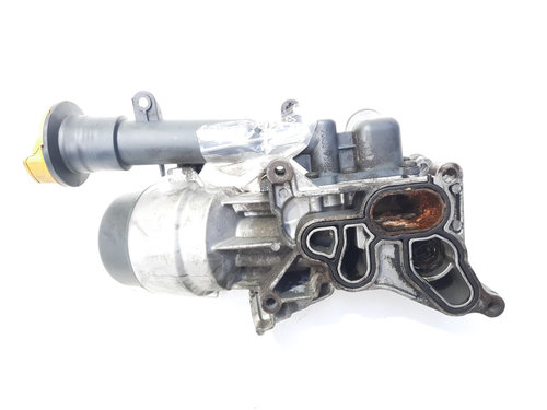 Carcasa filtru ulei cu racitor ulei, cod 55197216, Fiat Panda Van (169), 1.3 M-Jet, 188A8000 (idi:48...