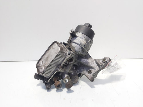 Carcasa filtru ulei cu racitor ulei, cod 55220802, Alfa Romeo Mito (955) 1.4 benz, 199A6000 (id:7036...