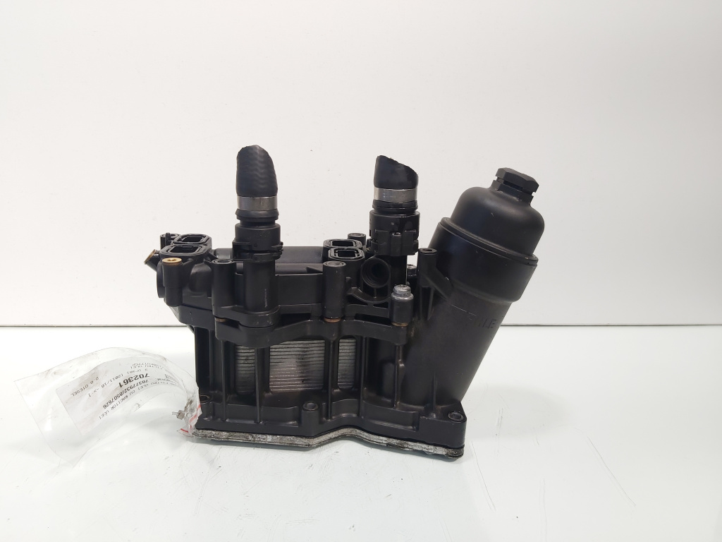 Carcasa filtru ulei cu racitor ulei, cod 70377932, 8507626, Bmw 3 (F30) 2.0 diesel, N47D20C (id:702361)