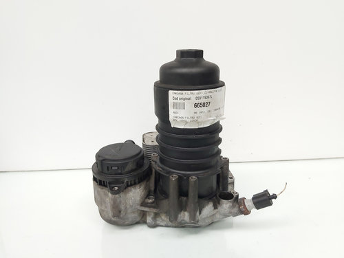 Carcasa filtru ulei cu racitor ulei, cod 059115397L, Audi A6 (4F2, C6), 3.0 TDI, BMK (id:665027)