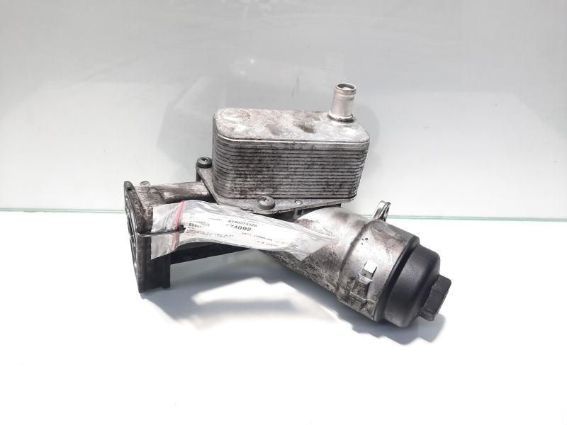 Carcasa filtru ulei cu racitor ulei, cod 6740373126, Bmw 1 (E81, E87) 2.0 d, 204D4 (id:474092)