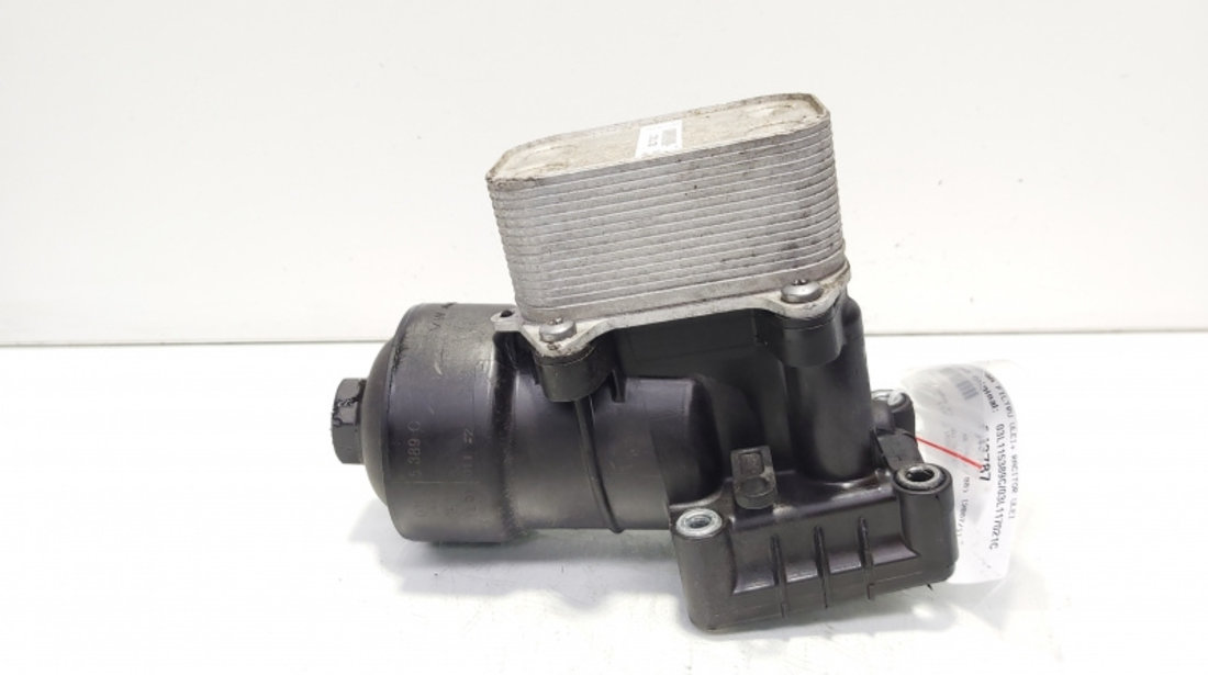 Carcasa filtru ulei cu racitor ulei, cod 03L115389C, 03L117021C, Audi TT Roadster (8J9), 2.0 TDI, CFG (idi:643787)