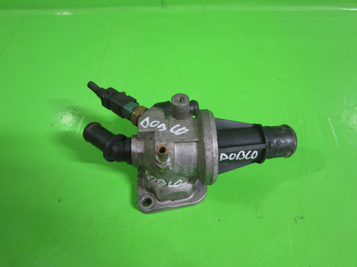 CARCASA TERMOSTAT CU SENZOR FIAT DOBLO 1.3 JTD 51kw 70cp FAB. 2000 - 2006 ⭐⭐⭐⭐⭐