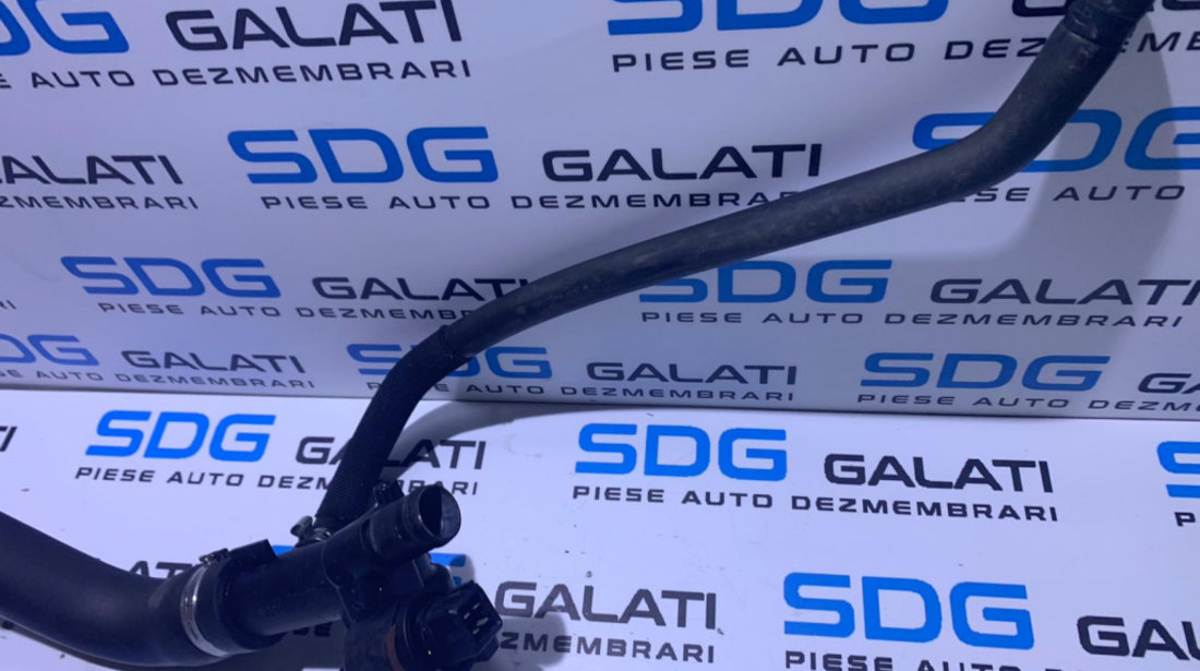 Carcasa Termostat cu Senzor Temperatura Apa si Furtun/Conducta Apa Dacia Logan 1.5 DCI 2004 - 2010