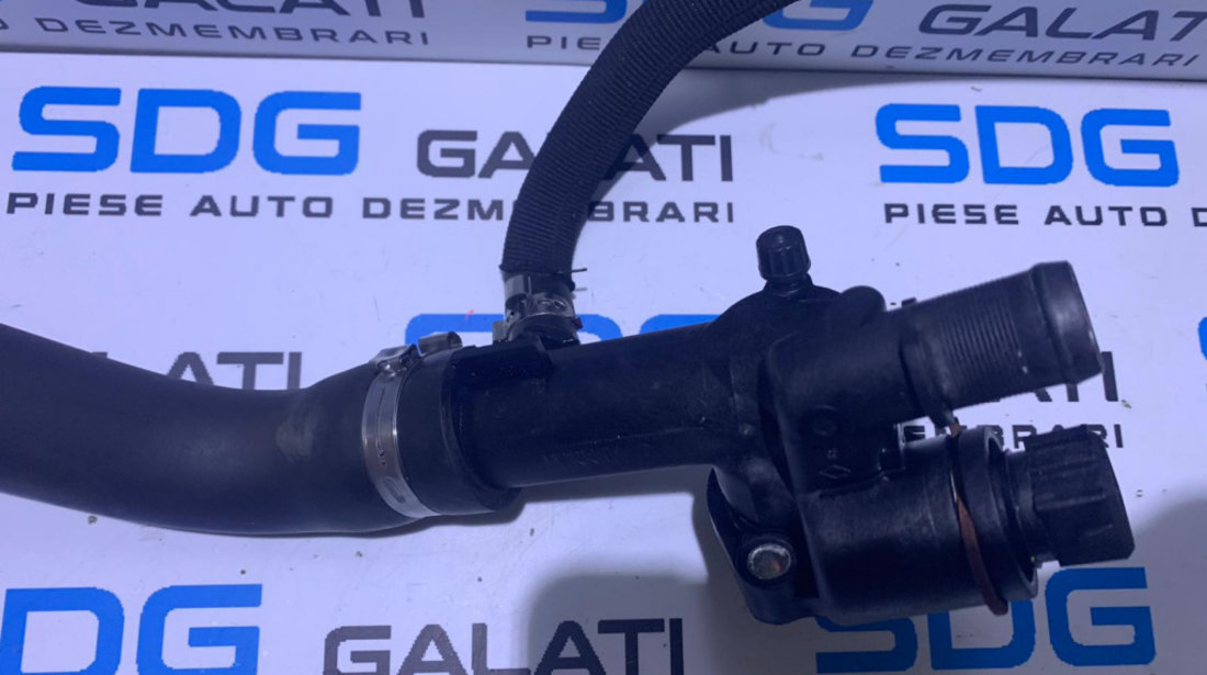 Carcasa Termostat cu Senzor Temperatura Apa si Furtun/Conducta Apa Dacia Logan 1.5 DCI 2004 - 2010