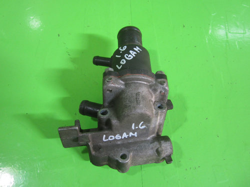 CARCASA TERMOSTAT CU TERMOSTAT DACIA LOGAN 1.6 MPI K7M-F7 64kw 87cp Euro 3 FAB. 2004 – 2012 ⭐⭐...