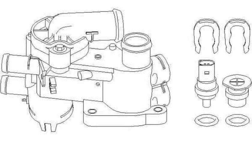 carcasa termostat VW POLO 6R 6C TOPRAN 111 176